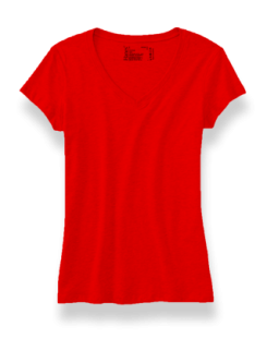  Женская Футболка Hanes <span class='sku'>7110</span> V-neck 